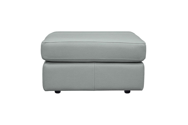 Gray ottoman on a white background