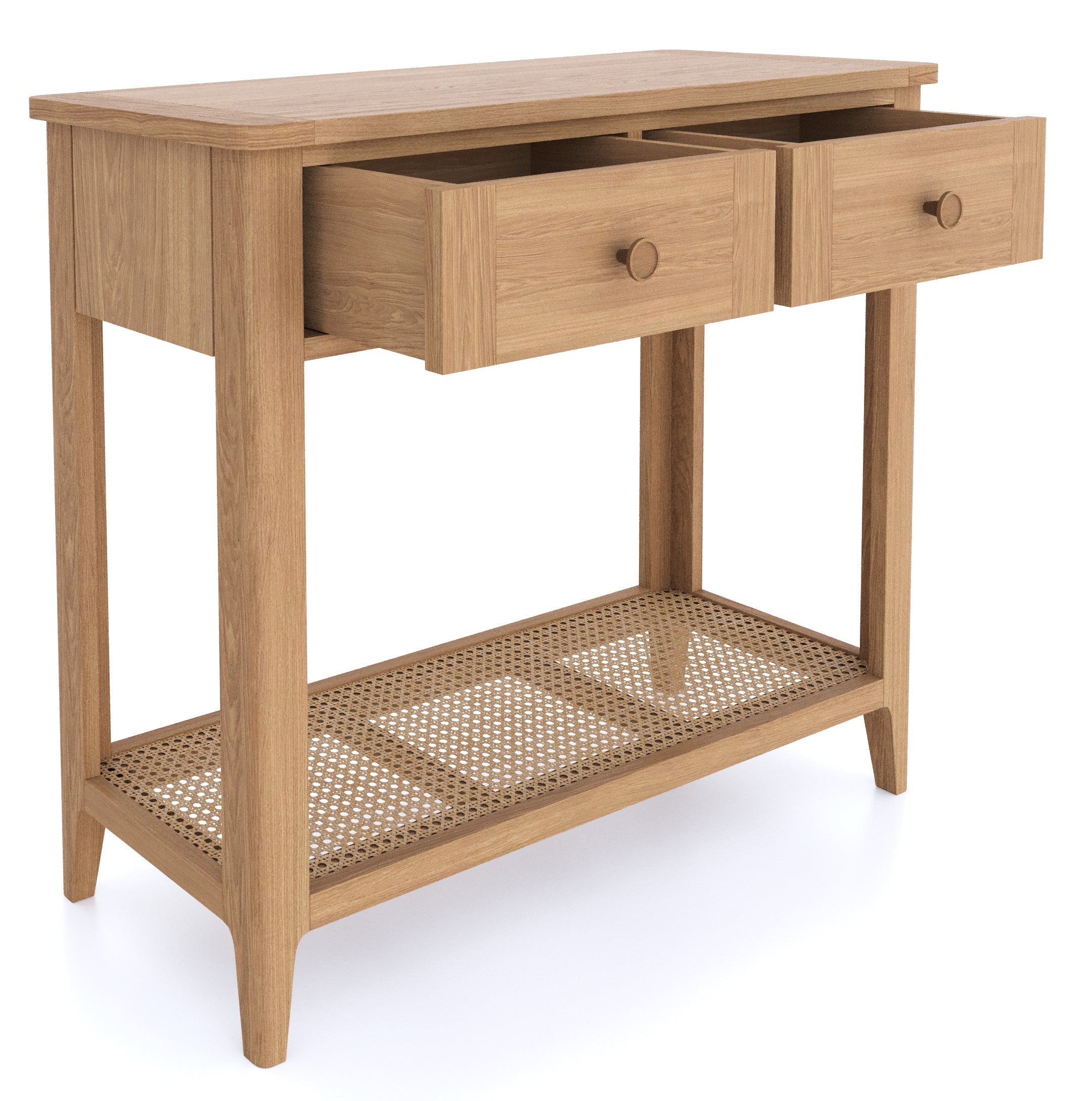 open angle drawer