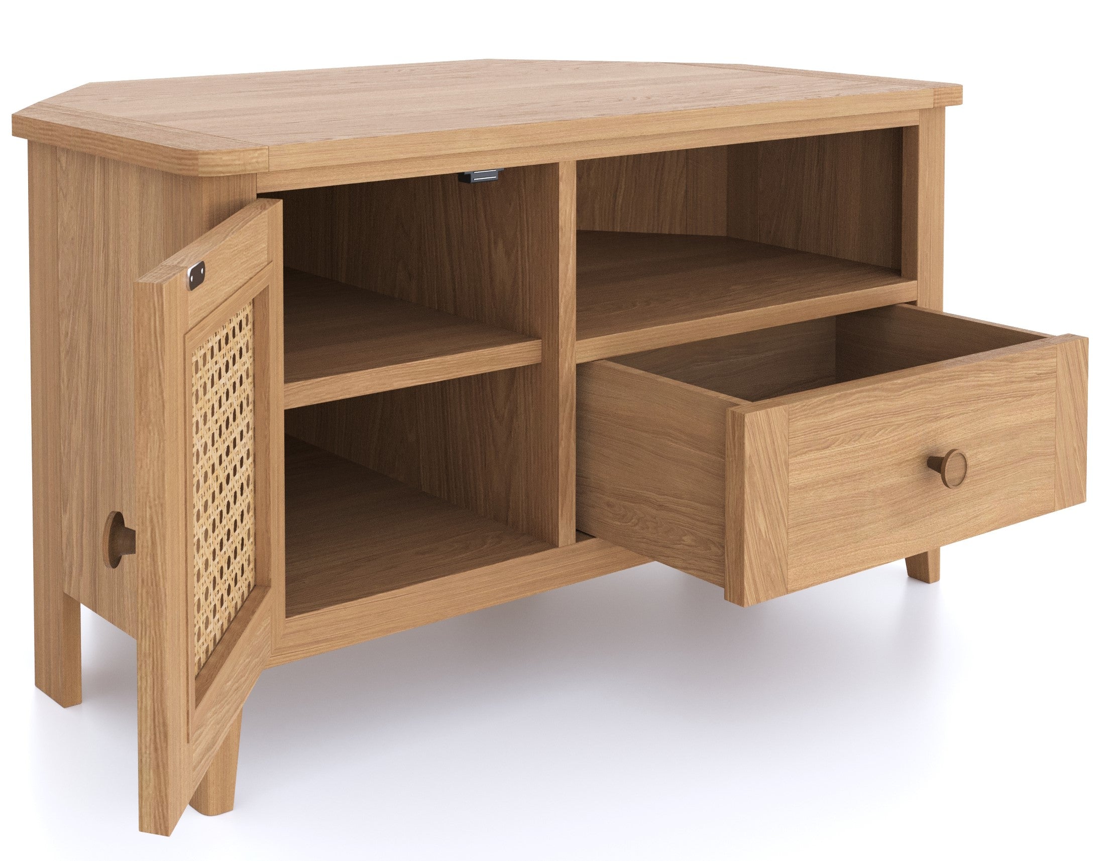 open angle drawer
