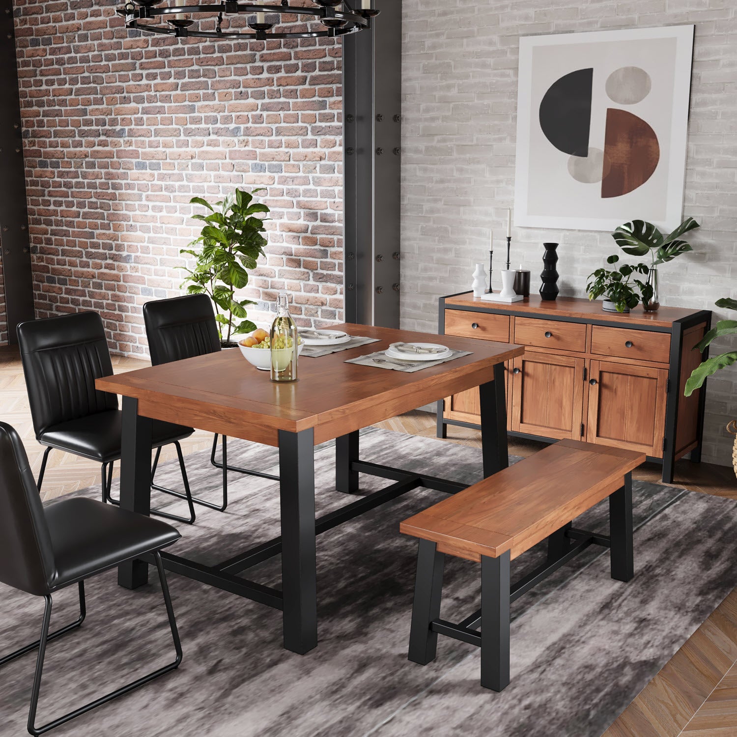 VR Flowers & Son Dining Bench Cameo