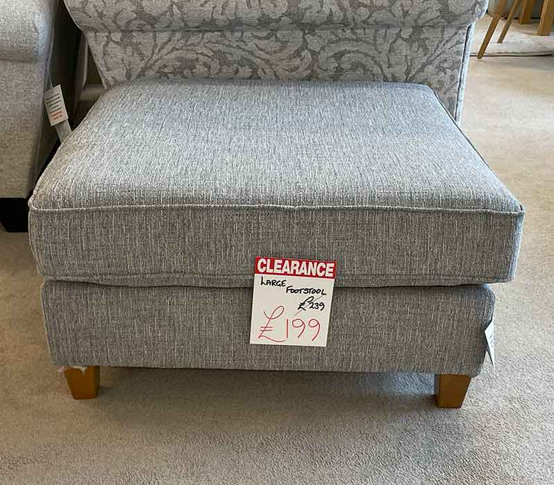 Large square footstool
