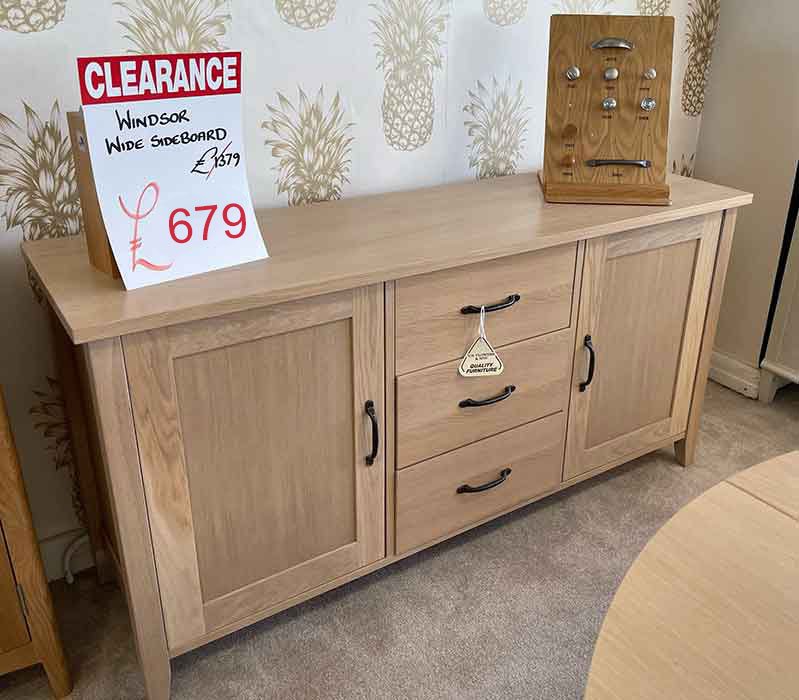 Windsor wide sideboard on clearance
