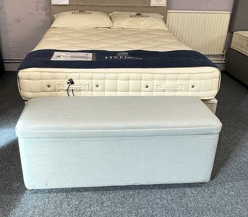 blue ottoman