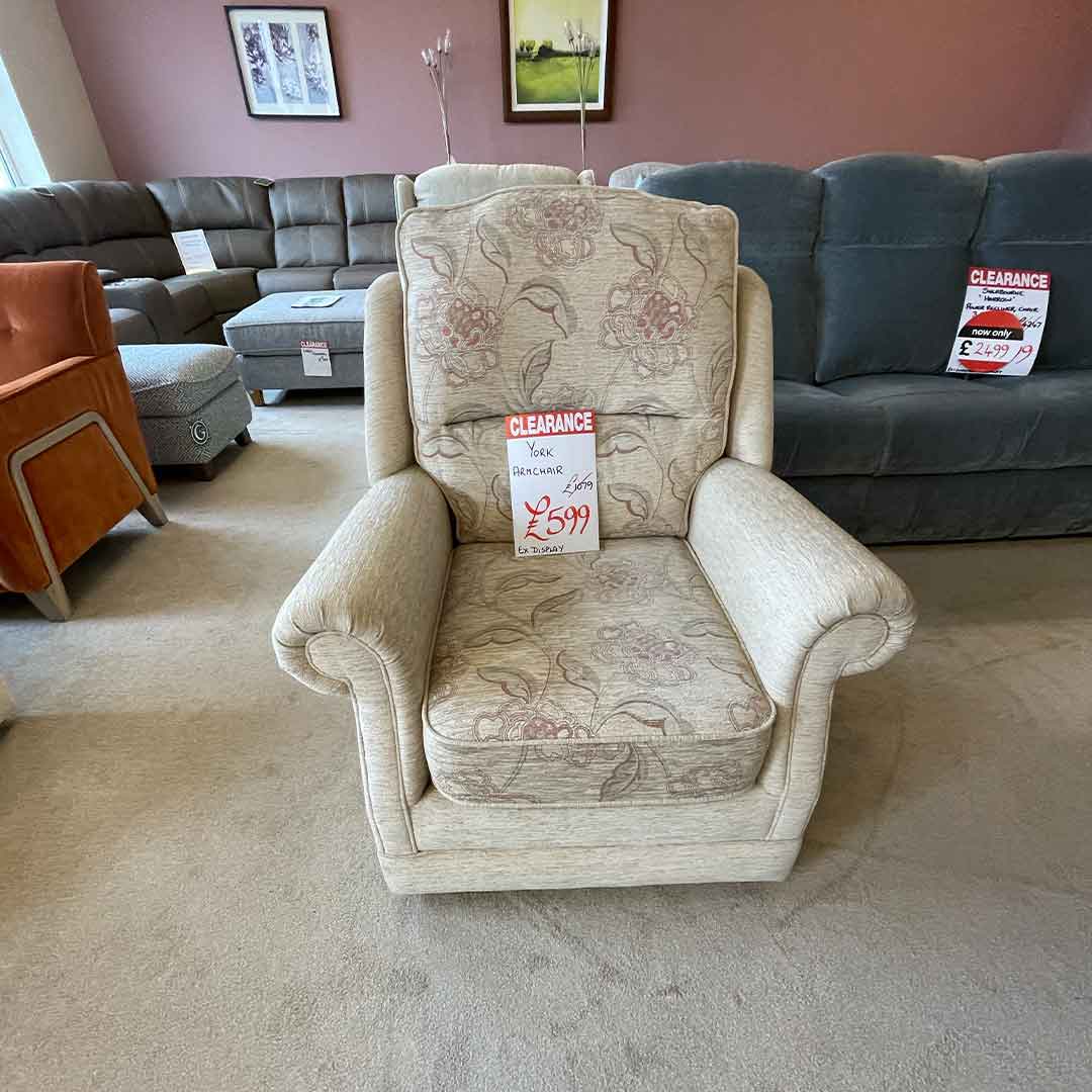 York armchair on discount