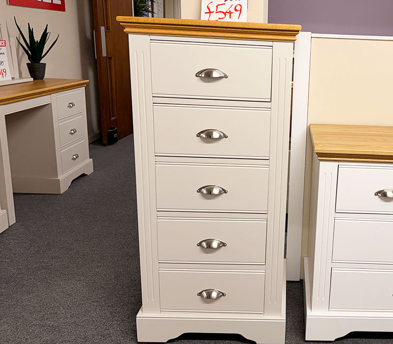 Phoenix 5-drawer painted chest