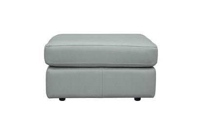 Gray ottoman on a white background