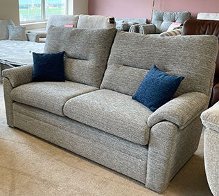 Coco 3-seater grey sofa and armchair