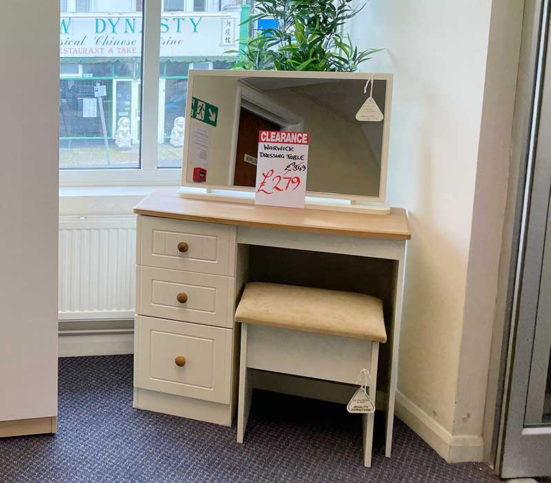 Warwick white dressing table