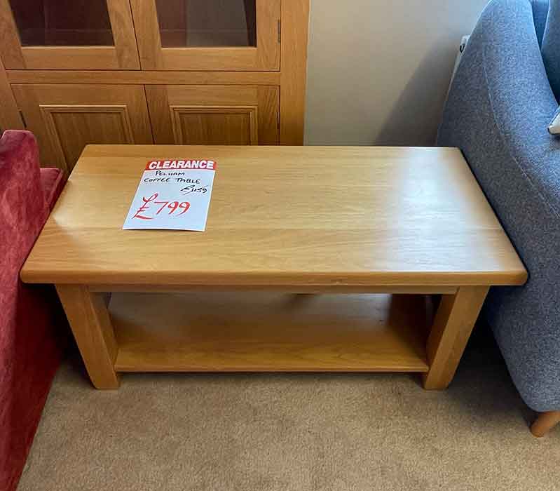 Wooden coffee table