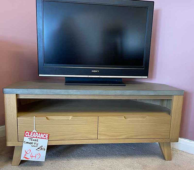 texas corner TV unit