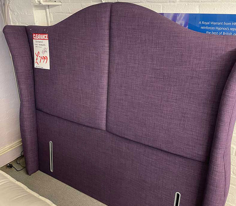 Purple headboard