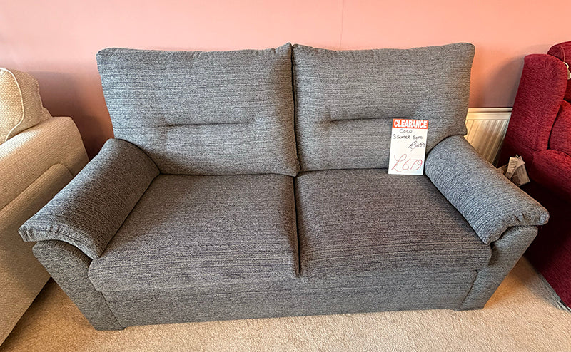 Coco 3-seater dark-grey sofa