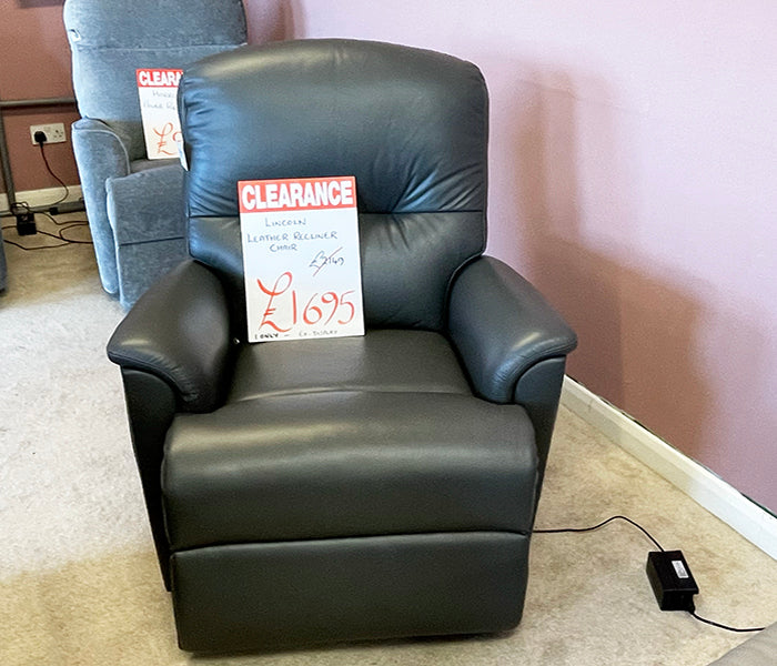 Lincoln leather recliner chair