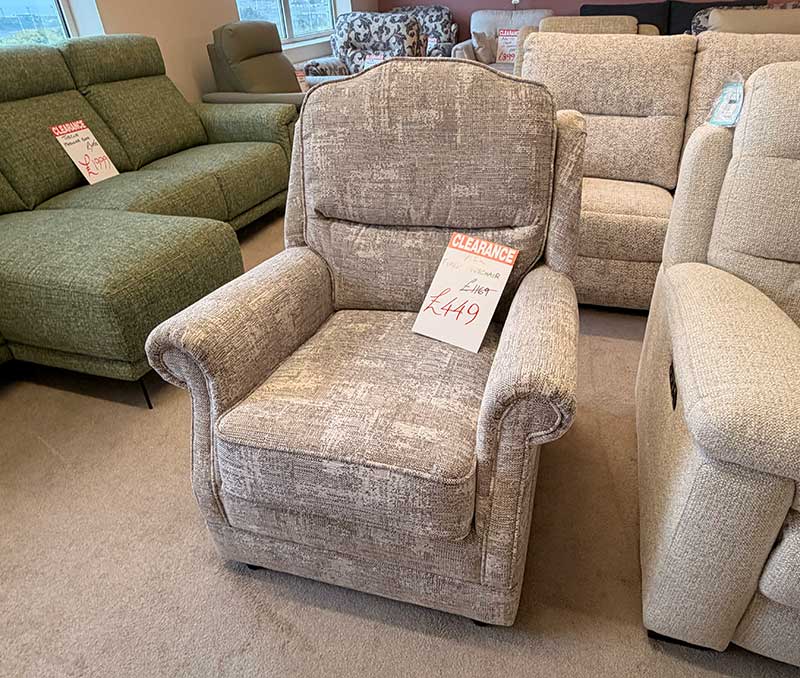 York fixed armchair - to clear £449